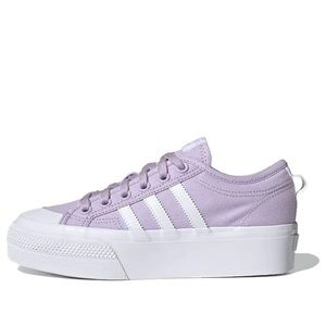 Purple Adidas Originals NIZZA Platform Shoes